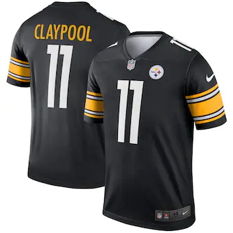 mens nike chase claypool black pittsburgh steelers legend j